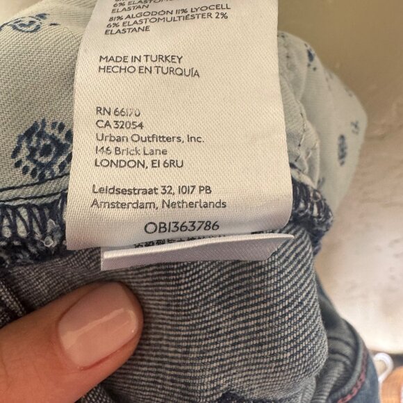 Pilcro Dark Blue Flare Jeans - Picture 9 of 13